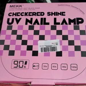 MEKK Checkered Shine UV Nail Lamp - White
